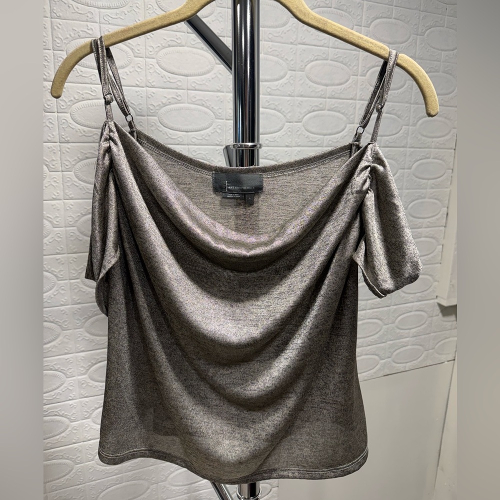 ⚠️ FINAL CALLCloset Clean Out Anthropologie Metallic Off-Shoulder Camisole